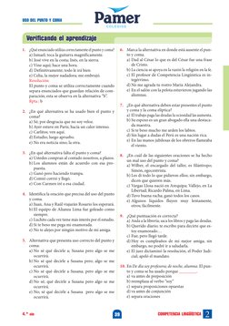 USO DEL PUNTO Y COMA
39
2
4.° año
COMPETENCIA LINGÜÍSTICA
Verificando el aprendizaje
1.	 ¿Qué enunciado utiliza correctamente
