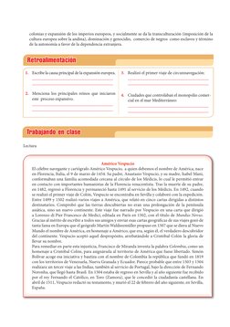 Retroalimentación
1.	 Escribe la causa principal de la expansión europea.
	
_____________________________________ 
	
________