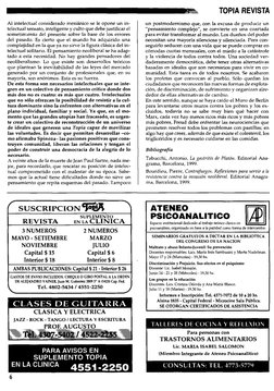 TOPIA REVISTA
Al ine1ecttiaI considerado mesiánico se le opone un in­
telectual sensato, inteligente y culto que debe justifi