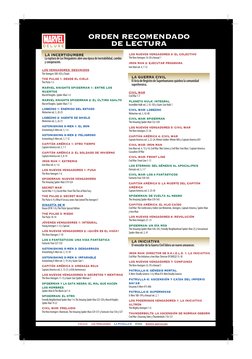 Códigos:     Los Vengadores     La Patrulla-X     Otros     Evento destacado
ORDEN RECOMENDADO
DE LECTURA
DELUXE
LA INCERTIDU