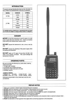 Icom IC-T8 Service Manual | PDF