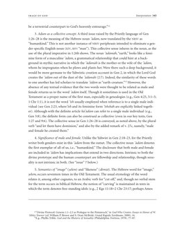 I M A G E  O F  G O D
Interpretation  345
be a terrestrial counterpart to God’s heavenly entourage.”12
3. Adam as a collectiv