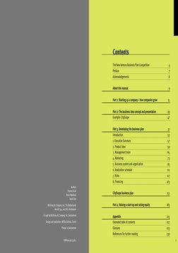 The New Venture Business Plan Competition
4
Preface
7
Acknowledgements
8
About this manual
9
Part 1: Starting up a company –