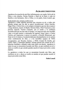  
AGRADECIMIENTOS
GRADECIMIENTOS
Agradezco la creación de este libro infinitamente a mi 
Agradezco la creación de este libro