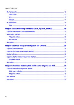 vi
ML Frameworks............................................................................................................