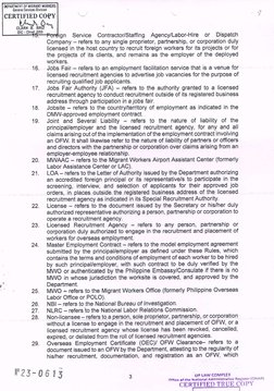 Department Circular No. 01 2023 DMW Rules and Regulations | PDF