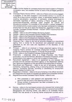 Department Circular No. 01 2023 DMW Rules and Regulations | PDF