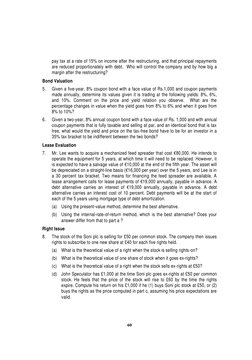 60
pay tax at a rate of 15% on income after the restructuring, and that principal repayments
are reduced proportionately with
