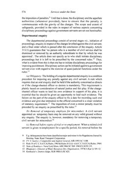 576 
Services under the State 
the imposition of penalties.9 Until that is done, the disciplinary and the appellate 
authorit