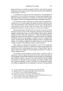 Disciplinary Proceedings 
577 
expiry of term per se amounts to penalty. Therefore, such removal must be 
preceded by a valid