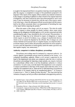 Disciplinary Proceedings 
581 
is sought to be imposed and there is no question of giving a second opportunity 
after the enq
