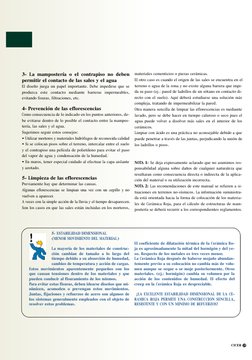 CICER 19
3- La mampostería o el contrapiso no deben
permitir el contacto de las sales y el agua
El diseño juega un papel impo