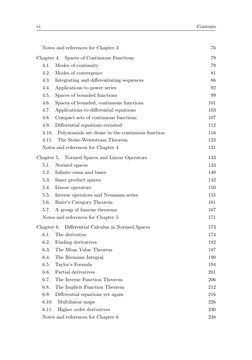 vi
Contents
Notes and references for Chapter 3
76
Chapter 4.
Spaces of Continuous Functions
79
4.1.
Modes of continuity
79
4.
