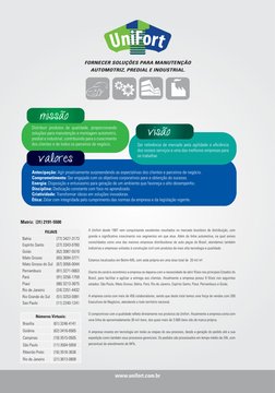 FILIAIS
Bahia
(77) 3427-3173
Espírito Santo
(27) 3343-0760
Goiás
(62) 3087-5519
Mato Grosso
(65) 3694-3771
Mato Grosso do Sul