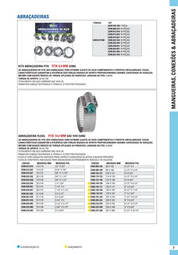 MANGUEIRAS, CONEXÕES & ABRAÇADEIRAS
7
 CLASSIFICAÇÃO EC
 LANÇAMENTO
ABRAÇADEIRAS
 
 CÓDIGO
 KIT
 5390.KIT.000 
 9620.549.100