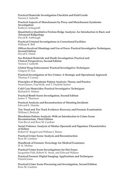 Practical Homicide Investigation Checklist and Field Guide
Vernon J. Geberth
Practical Aspects of Munchausen by Proxy and Mun