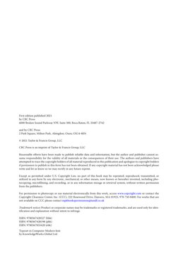 First edition published 2021
by CRC Press
6000 Broken Sound Parkway NW, Suite 300, Boca Raton, FL 33487-2742
and by