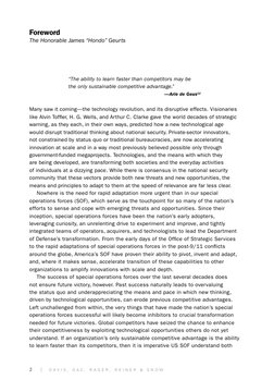 2 | D A V I S , G A C , R A G E R , R E I N E R & S N O W
Foreword
The Honorable James “Hondo” Geurts
“The ability t