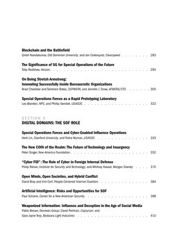 S T R A T E G I C L A T E N C Y U N L E A S H E D | 5
Blockchain and the Battlefield
Girish Nandakumar, Old Dominion