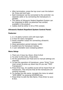 Rodent Panel Install Drawing.pdf Ultrasonic Rodent Repellent System Guide | PDF | Electrical Connector ...