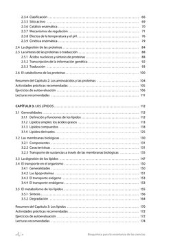 x
Bioquímica para la enseñanza de las ciencias
2.3.4 	Clasificación. .  .  .  .  .  .  .  .  .  .  .  .  .  .  .  .  .  .  .
