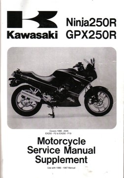 Kawasaki Ninja 250R Service Manual Guide | PDF | Engine Technology