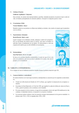 5.	
Cubismo (Francia)
	
Guillermo Apollinaire: Caligramas
	
Esta corriente, de carácter más internacionalista y pacifista, in