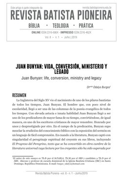 Revista Batista Pioneira    vol. 8    n. 1    Junho/2019
Este artigo é parte integrante da
Vol. 8       n. 1        Julho | 2