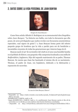 204 Odalys Burgos
Revista Batista Pioneira    vol. 8    n. 1    Junho/2019
2. DATOS SOBRE LA VIDA PERSONAL DE JUAN BUNYAN
Ima