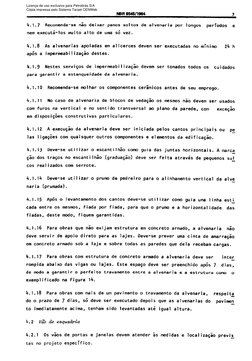 Cepia impressa 
pelo Sistema 
CENWIN 
NBR 8!545/1s84 
7 
4.1.7 
Recomenda-se 
nao 
deixar 
panos 
soltos 
de 
alvenaria 
par