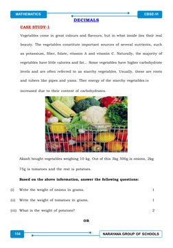 Class 6 Maths Case Study Questions | PDF | Triangle | Perpendicular