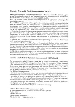 Deutsches Zentrum fir Entwicklungstechnologien - GATE 
Deutsches Zentrum ffir Intwicklungstechnologien 
GATE - stands for Ger