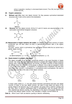 Page 10 
 
acting in opposition, resulting in a decreased dipole moment. Thus, NH3 has higher dipole 
moment than NF3.