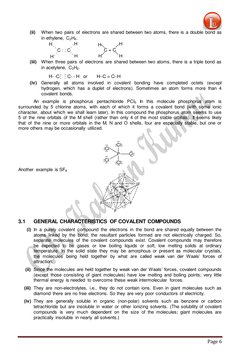 Page 6 
 
 
(ii) 
When two pairs of electrons are shared between two atoms, there is a double bond as 
in ethylene, C2H4.