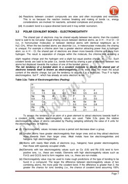Page 7 
 
(v) Reactions between covalent compounds are slow and often incomplete and reversible. 
This is so because the