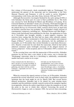 first volume of Kontrapunkt, sheds considerable light on `Niedergang'. To
understand the genesis of the typescript and its re