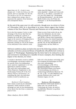 Apart from vol. II ± if only it were
already out! ± I still owe Cotta a vol. III
and IV, and it is especially vol. III, the
T