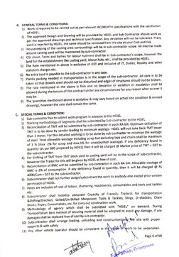 B. 
GENERAL TERMS & CONDITIONS: 
1) Work is required to be carried out as per relevant IRC/MORTH specifications with the sati