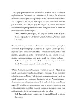 “Toda igreja quer um ministério infantil eficaz, mas falar é mais fácil do que 
implementar um. Certamente não é para os fra