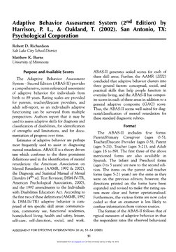 ABAS-II Manual Overview and Scoring | PDF | Diagnostic And Statistical ...