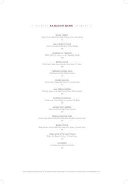 Plataran Menteng Menu Overview | PDF | Curry | Cooking