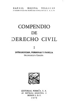 R A F A  E L  
R O J I N . 4  
VII.LE:(;hS 
C ~ T I D R ~ T I C O  
D E  D E R E C H O  C I V I L  E N  L A  L-. 3. A. 
M. 
C
