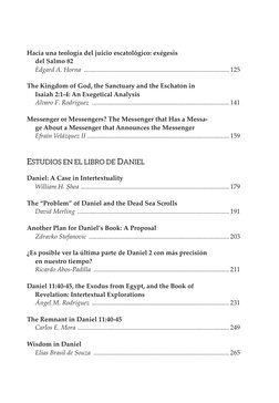 Hacia una teología del juicio escatológico: exégesis 
 
del Salmo 82
Edgard A. Horna  .......................................