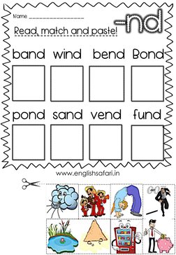 Nd Worksheet Nd Ending Words Worksheet | PDF | Written Communication | Text