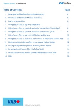 Secure Plus Authorization Rhb RHB Reflex Secure Plus Activation Guide | PDF | Personal Identification ...