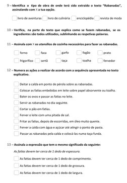 Avaliação Trimestral 3º Ano - 1º Período | PDF | Livros | Cor