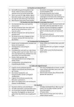 • 
SU schafft eine gute Atmosphäre in der 
Schule. Indem es keine Unterschiede 
zwischen arme und reiche Schüler gibt. 
•