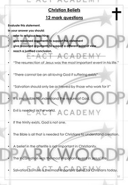 GCSE Religious Studies Practice Questions | PDF