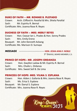 Sample Program For Coronation Rites Coronation Program for King & Queen 2023 | PDF | Lady | Medieval Law