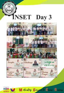 INSET Training Narrative Report 2024 | PDF | Learning | Inquiry Based ...